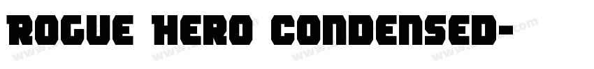 Rogue Hero Condensed字体转换